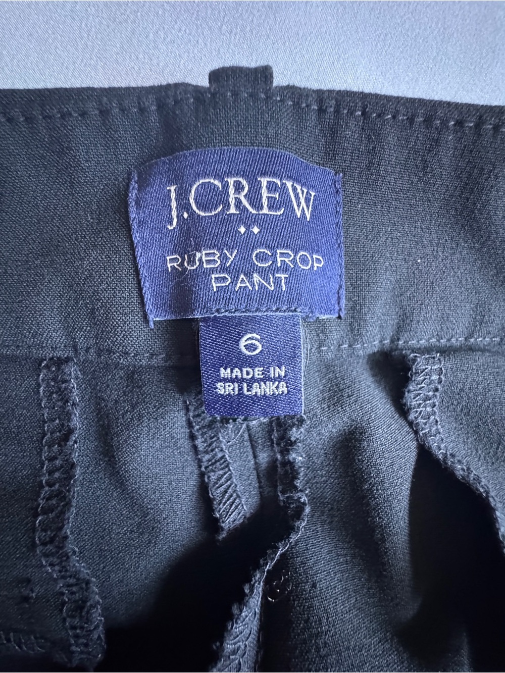 J.Crew Ruby Crop Pant in BLACK